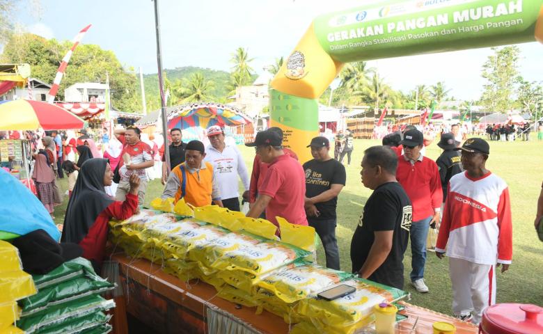 Wabup Lahmuddin Canangkan HUT 80 Ri dan Pameran UMKM